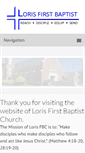 Mobile Screenshot of lorisfbc.com