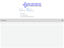 Tablet Screenshot of lorisfbc.com